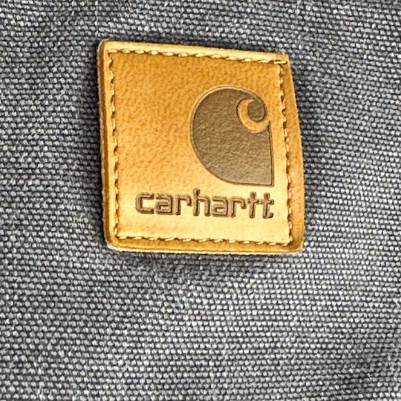 Carhartt Men's Loose Fit Washed Duck Gray Utility Work Pant Bungaree Fit 40x32 - Picture 6 of 8